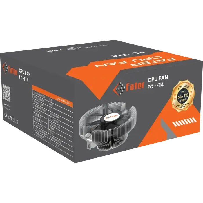 کولر بادی Fater FC-F14 اقتصادی با هیت‌سینک آلومینیومی – تهران پی‌سی
