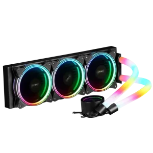 واترکولر Fater FW-360R3B1 مشکی با رادیاتور ۳۶۰ میلی‌متری و فن‌های ARGB – تهران پی‌سی