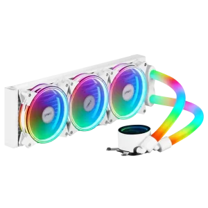 واترکولر Fater FW-360R3W1 با رادیاتور ۳۶۰ میلی‌متری و فن‌های ARGB سفید – تهران پی‌سی