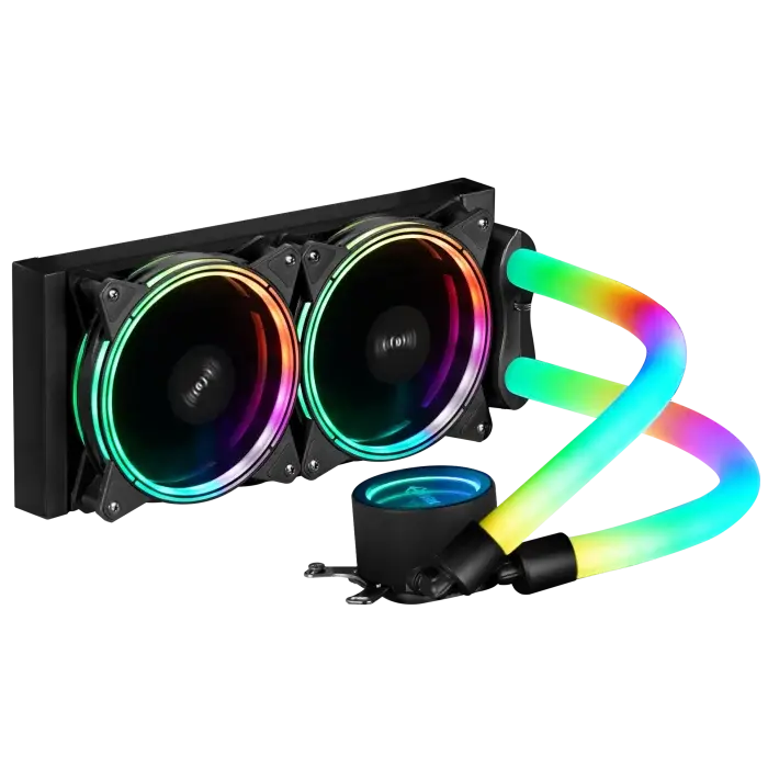 واترکولر Fater FW-240R2B1 مشکی با فن‌های ARGB و رادیاتور ۲۴۰ میلی‌متری – تهران پی‌سی