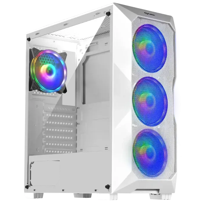 کیس Fater FG-730W میدتاور گیمینگ سفید