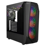 کیس Fater FG-740M مشکی‌سبز Mid-Tower