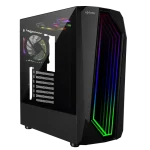 کیس Fater FG-740G میدتاور گیمینگ مشکی‌سبز