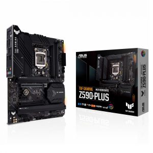 مادربرد ASUS TUF GAMING Z590‑PLUS مدل ATX با سوکت LGA1200 و قطعات نظامی TUF – تهران پی‌سی
