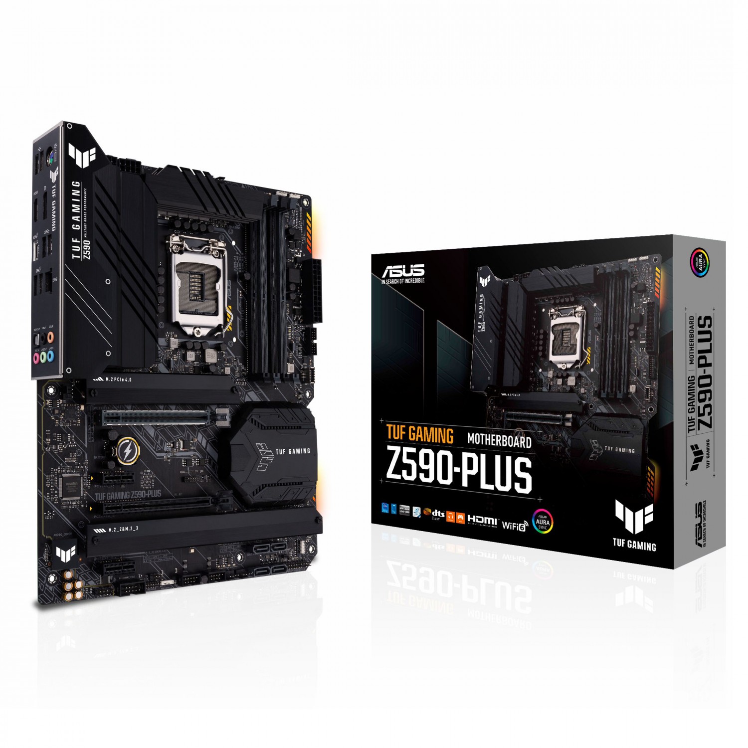 مادربرد ASUS TUF GAMING Z590‑PLUS مدل ATX با سوکت LGA1200 و قطعات نظامی TUF – تهران پی‌سی