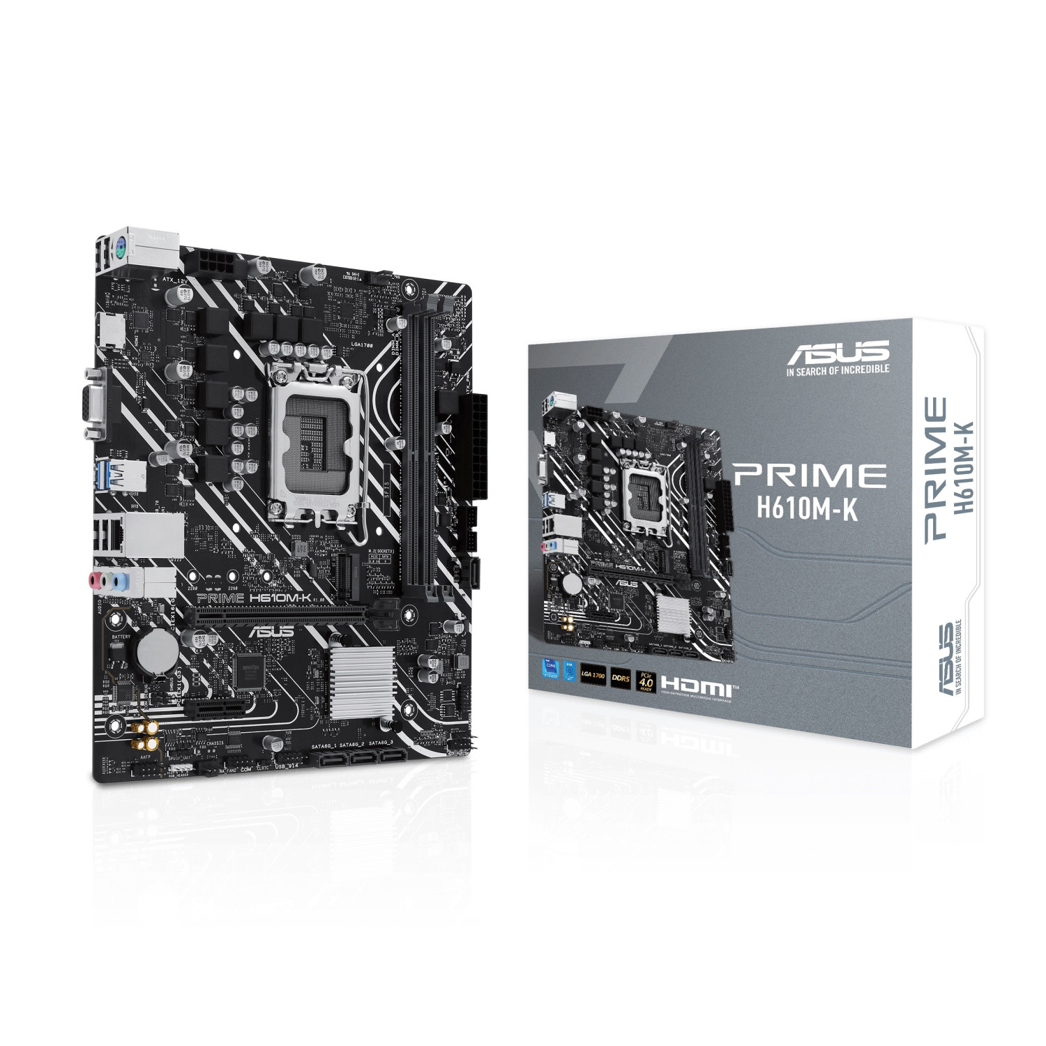 مادربرد ASUS Prime H610M-K اقتصادی با پشتیبانی از نسل 12 و 13 – تهران پی‌سی