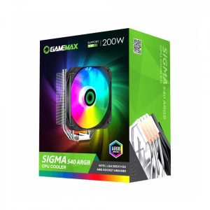 خنک‌کننده بادی GameMax Sigma 540 ARGB با پنج هیت‌پایپ و دو فن RGB – تهران پی‌سی
